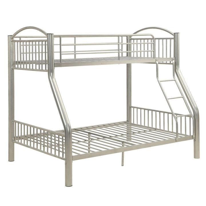 Cayelynn Twin/Full Bunk Bed in Silver