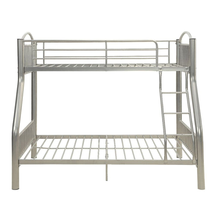 Cayelynn Twin/Full Bunk Bed in Silver