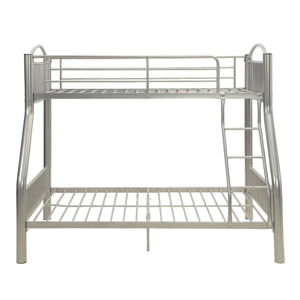 Cayelynn Twin/Full Bunk Bed in Silver