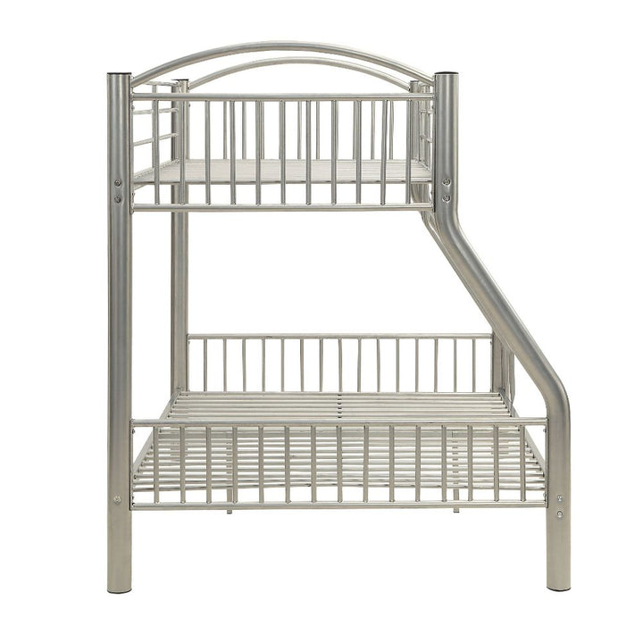 Cayelynn Twin/Full Bunk Bed in Silver