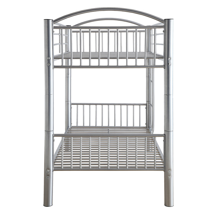 Cayelynn Twin/Twin Bunk Bed in Silver