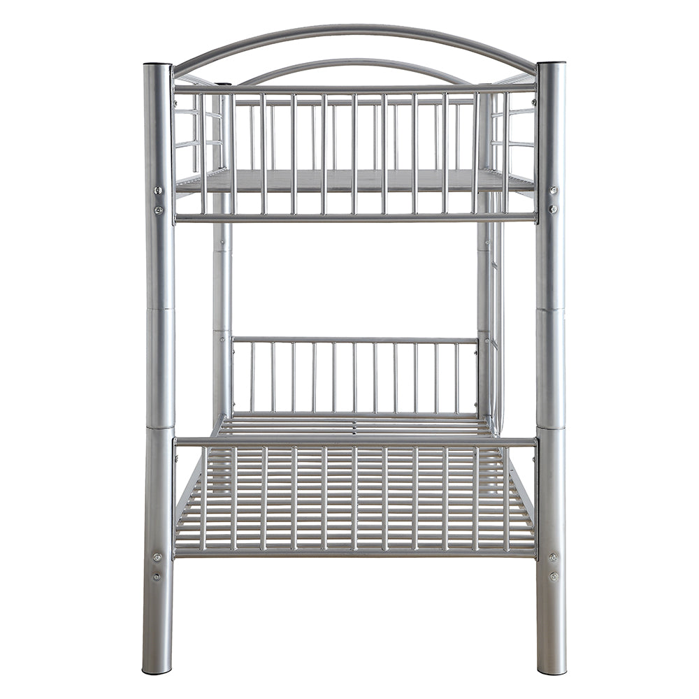 Cayelynn Twin/Twin Bunk Bed in Silver