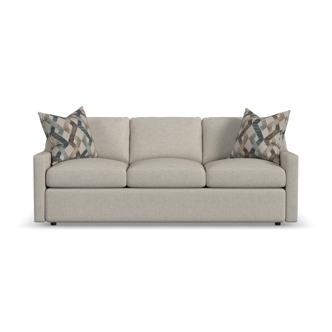 Flexsteel 5510-31 Sky  Upholstered Sofa  Light Gray