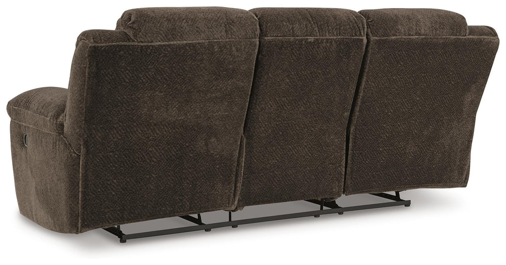 Frohn Reclining Sofa - Dark Brown (6)