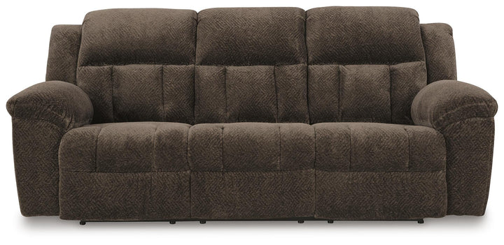Frohn Reclining Sofa - Dark Brown (4)