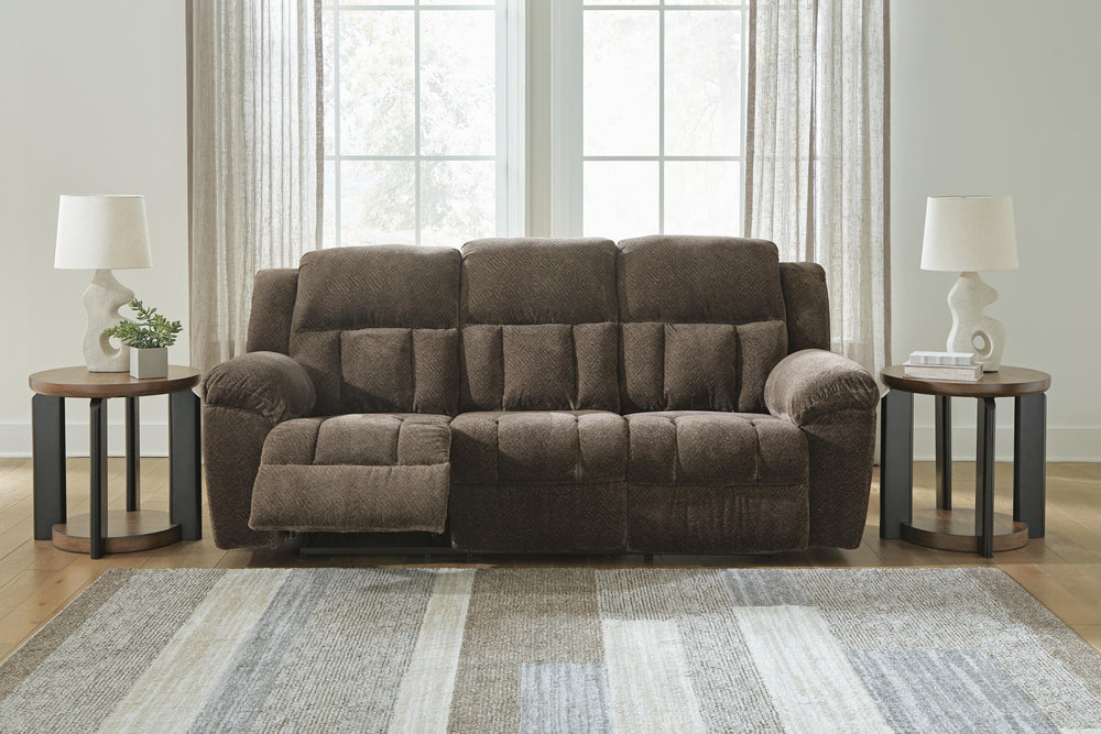 Frohn Reclining Sofa - Dark Brown (7)