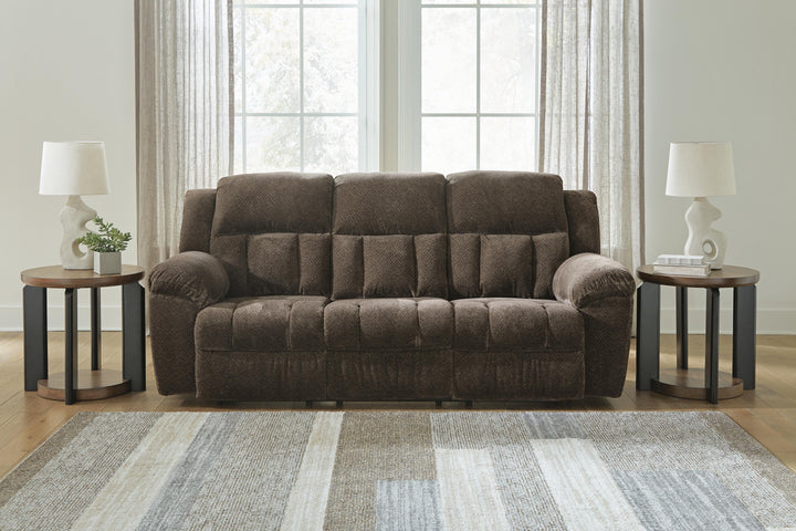 Frohn Reclining Sofa - Dark Brown (2)