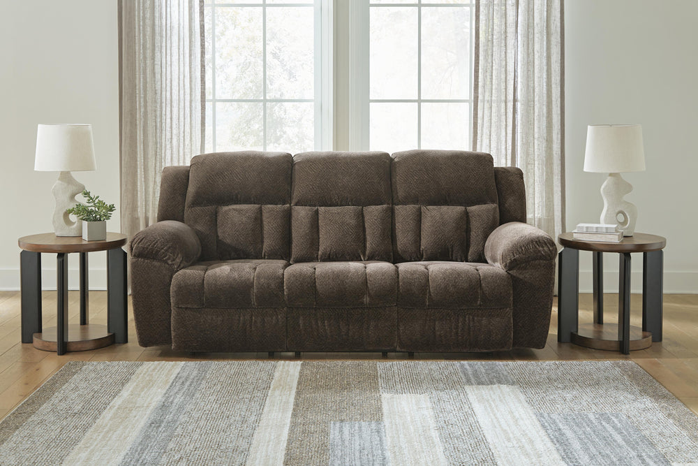 Frohn Reclining Sofa - Dark Brown (2)