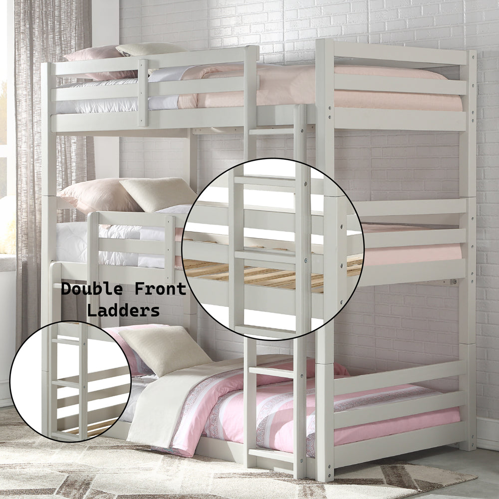 Ronnie Triple Twin Bunk Bed