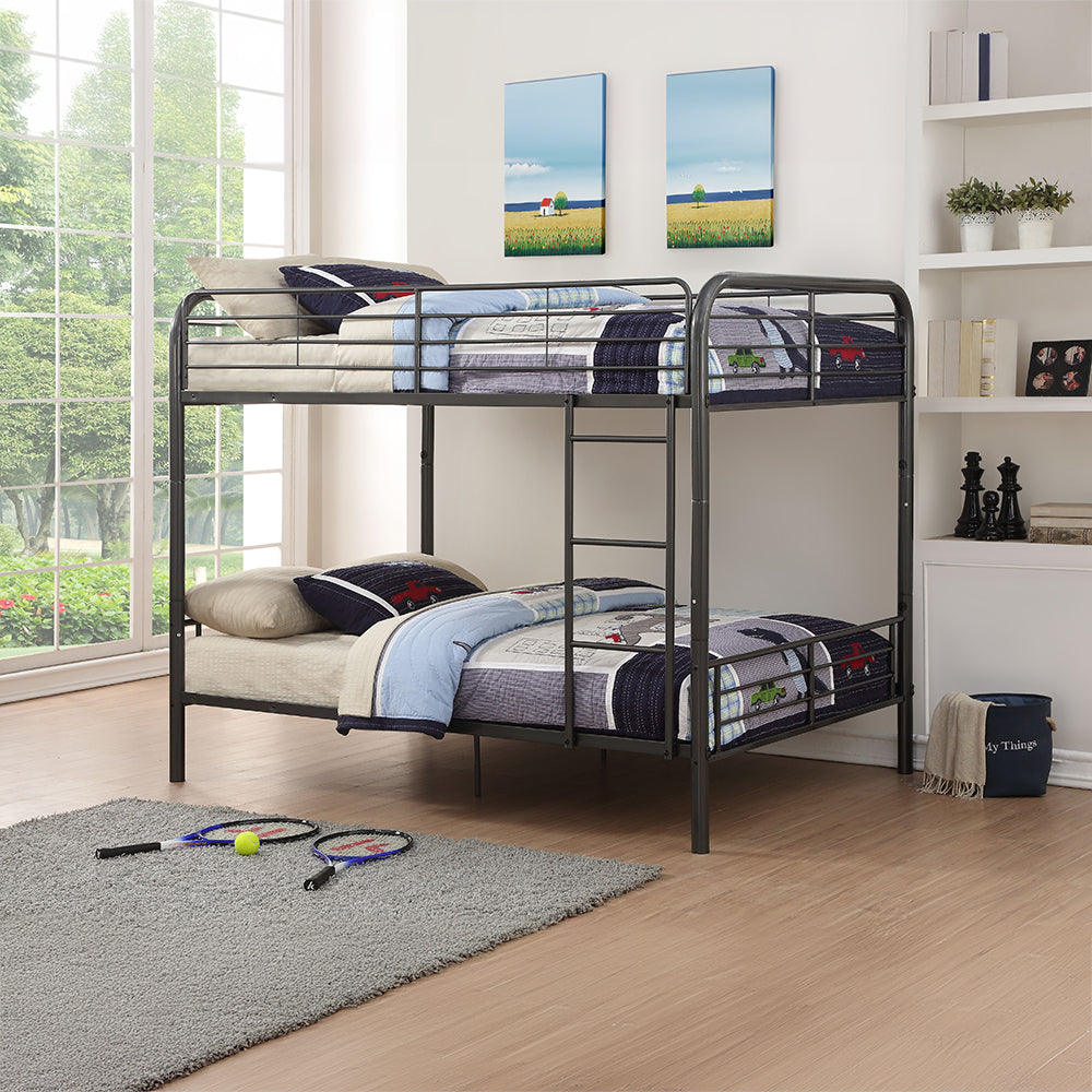 Bristol Full over Full Bunk Bed - Gunmetal
