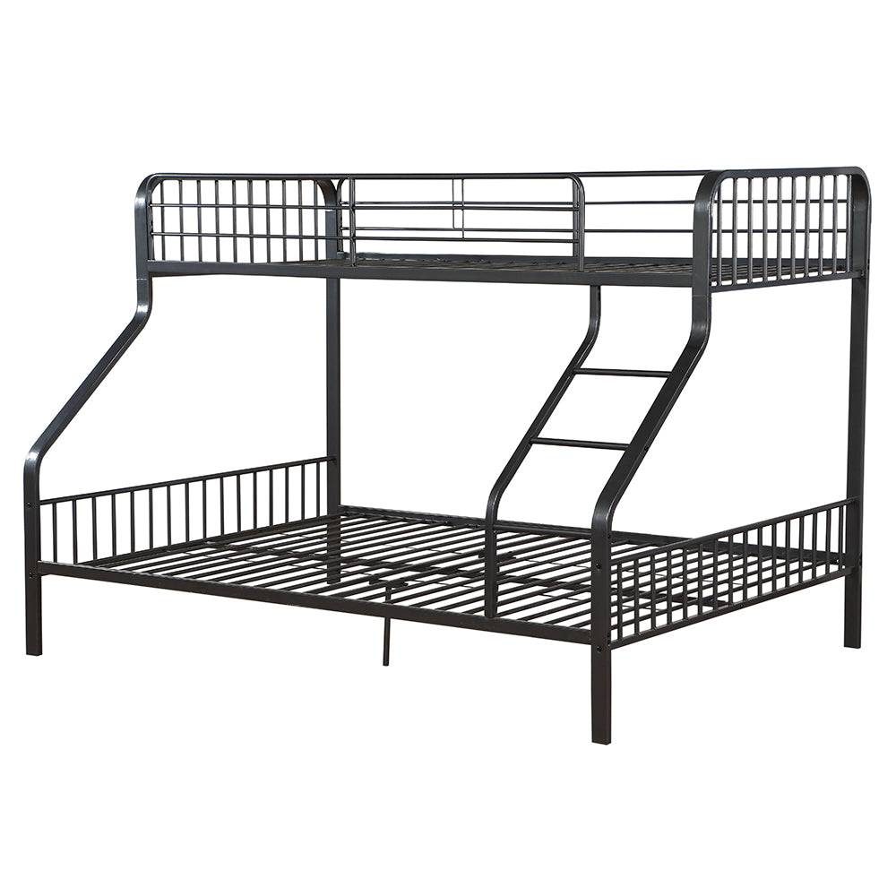 Caius Twin Xl Queen Bunk Bed in Gunmetal