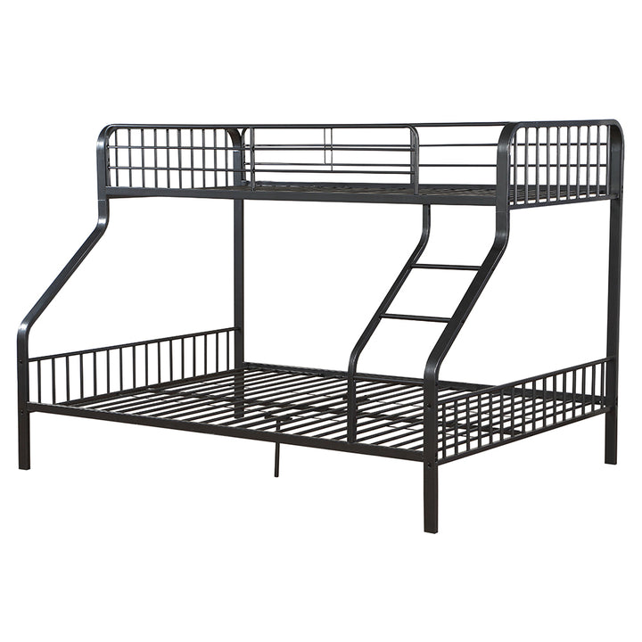 Caius Twin Xl Queen Bunk Bed in Gunmetal