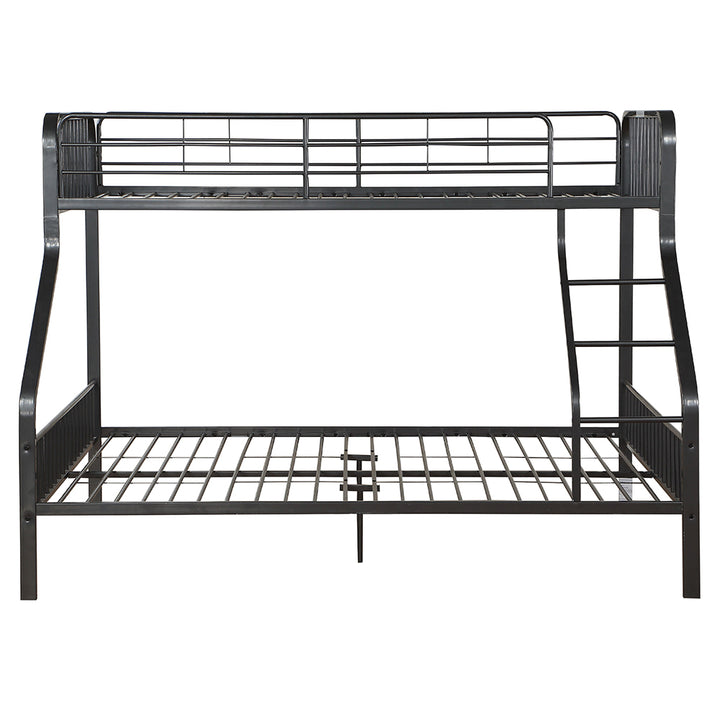Caius Twin Xl Queen Bunk Bed in Gunmetal
