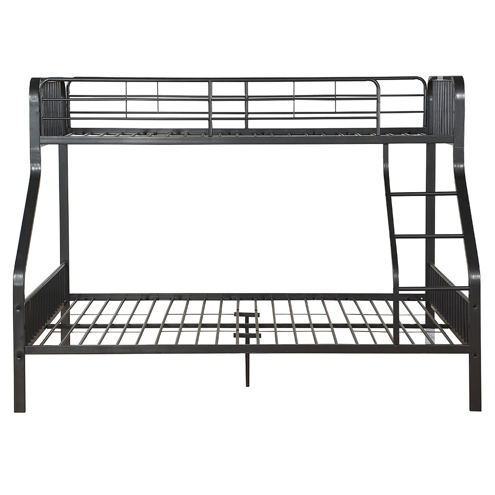 Caius Twin Xl Queen Bunk Bed in Gunmetal