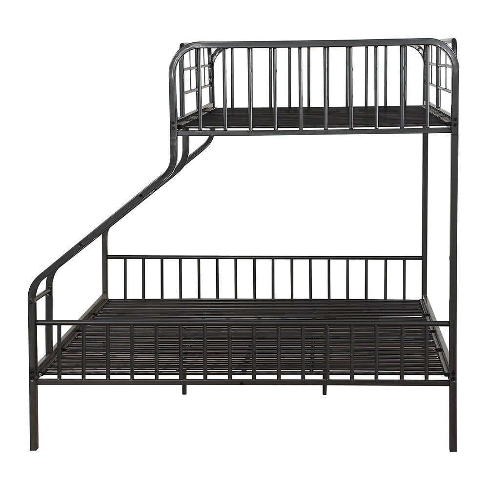 Caius Twin Xl Queen Bunk Bed in Gunmetal