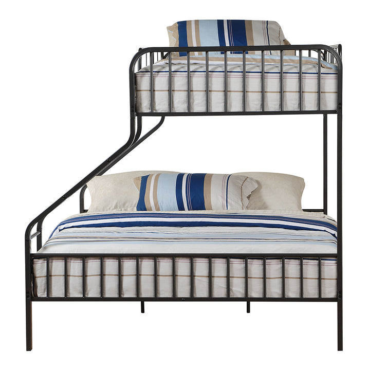 Caius Twin Xl Queen Bunk Bed in Gunmetal