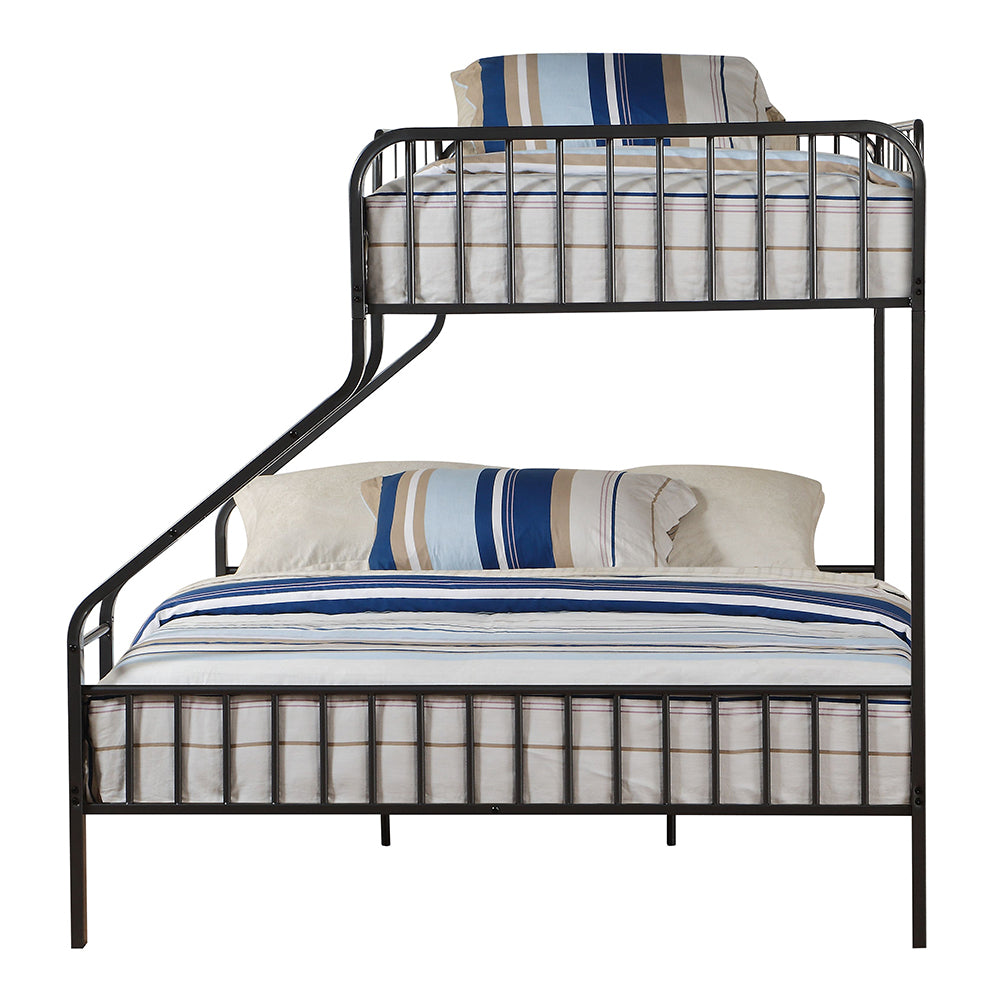 Caius Twin Xl Queen Bunk Bed in Gunmetal