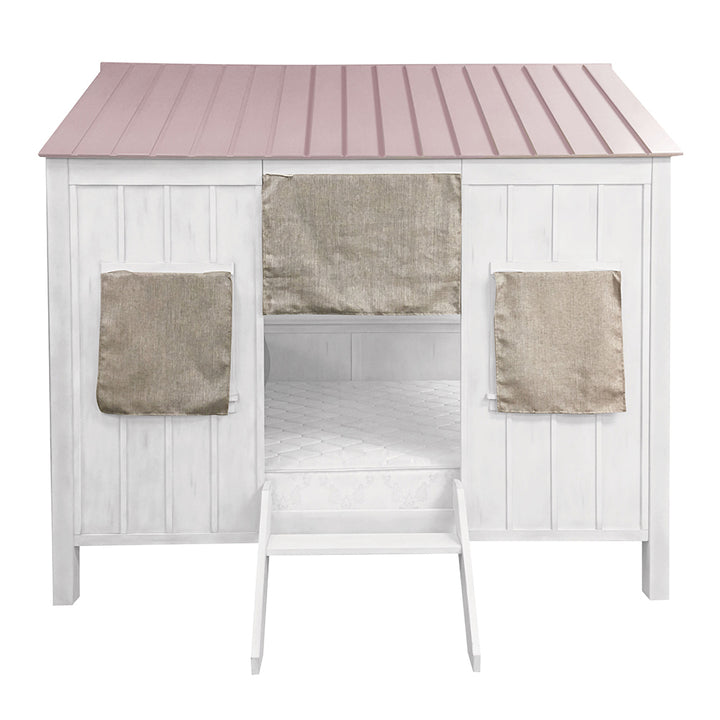 Spring Cottage Full Bed in White &amp; Pink