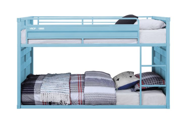Cargo Twin/Twin Bunk Bed in Aqua