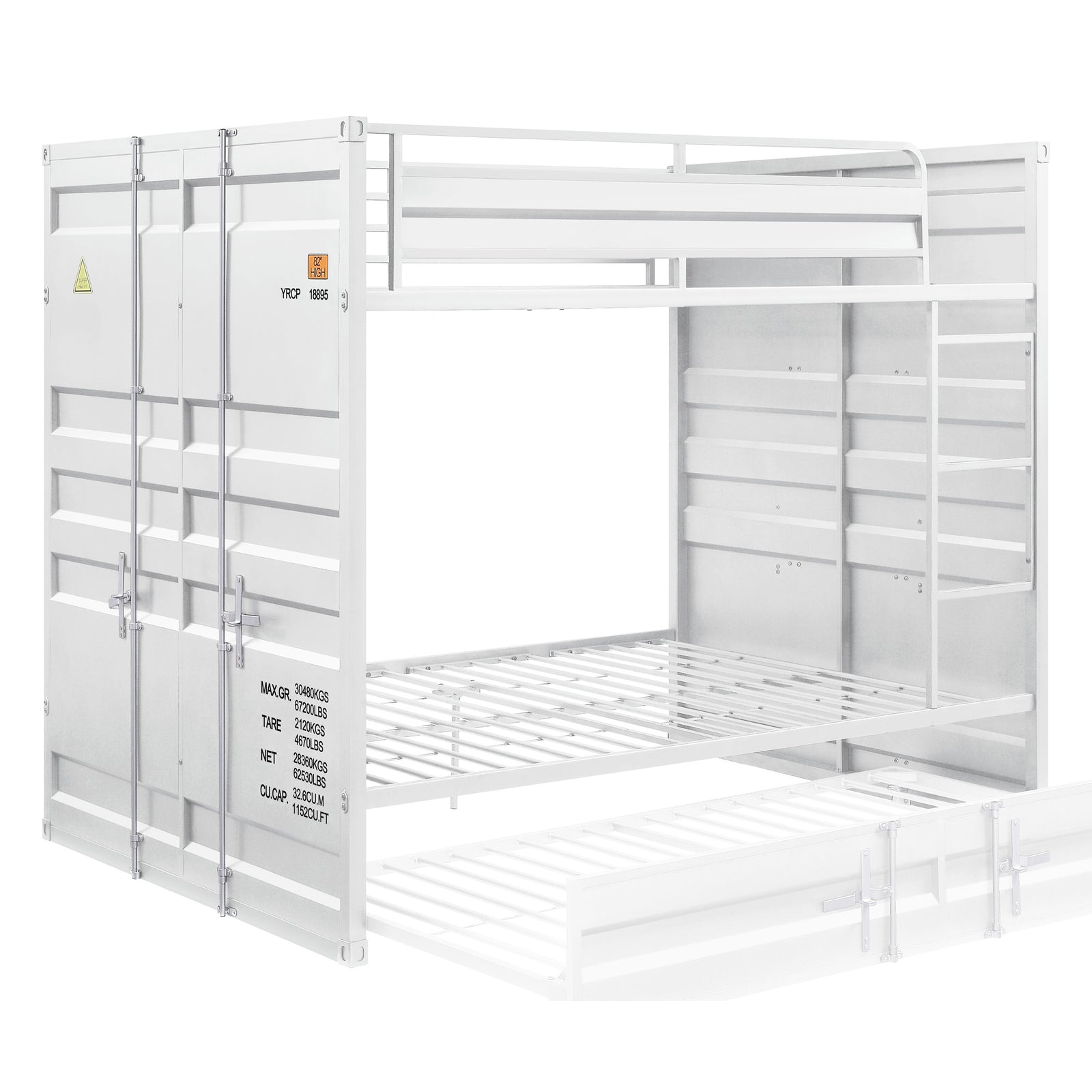 Cargo Full/Full Bunk Bed in White