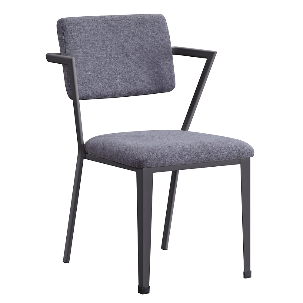 Cargo Office Chair in Gray Fabric & Gunmetal