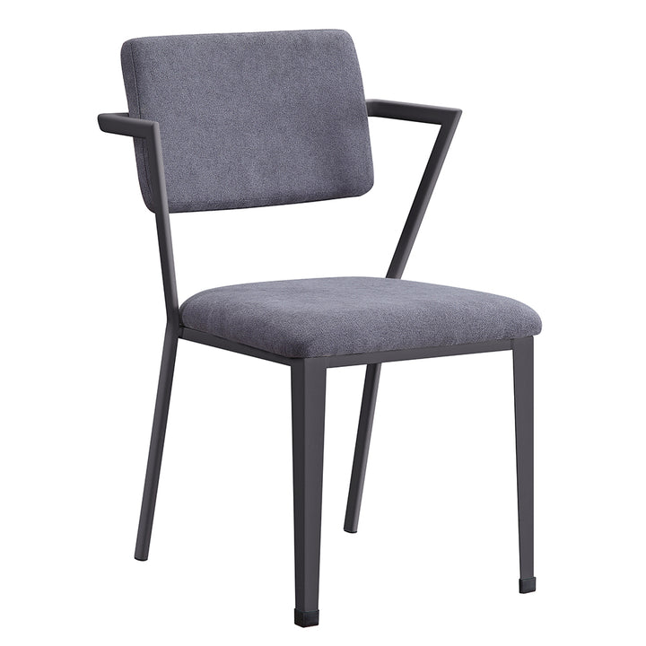 Cargo Office Chair in Gray Fabric &amp; Gunmetal