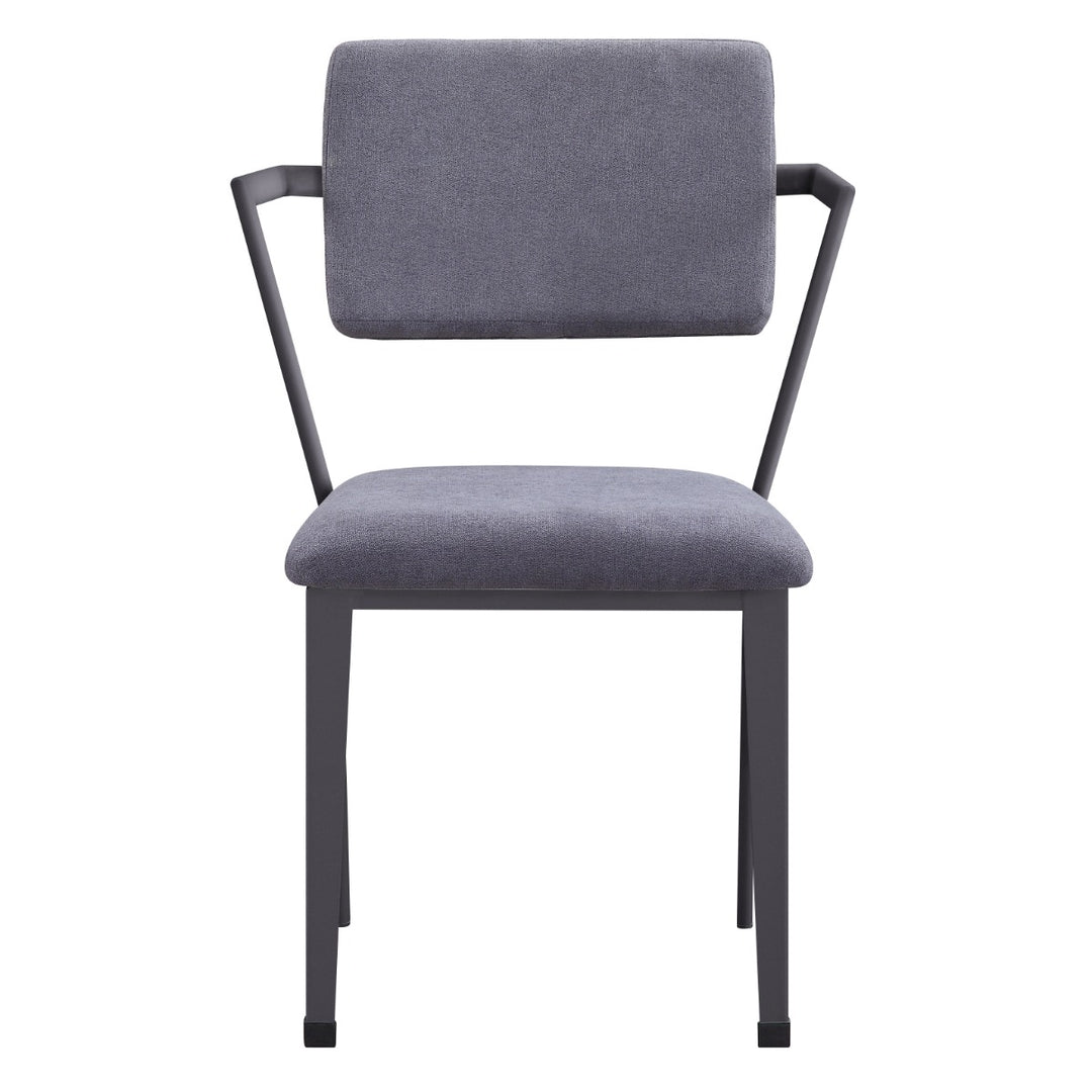 Cargo Office Chair in Gray Fabric & Gunmetal