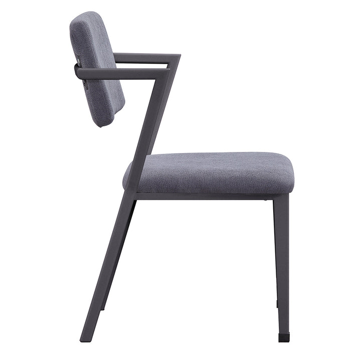 Cargo Office Chair in Gray Fabric &amp; Gunmetal