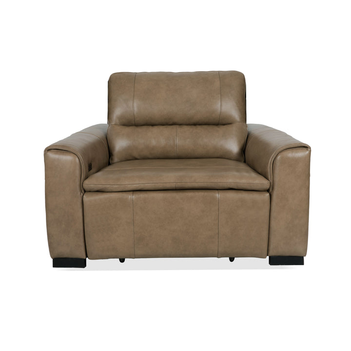 Graham Leather Power Sliding Chair in River