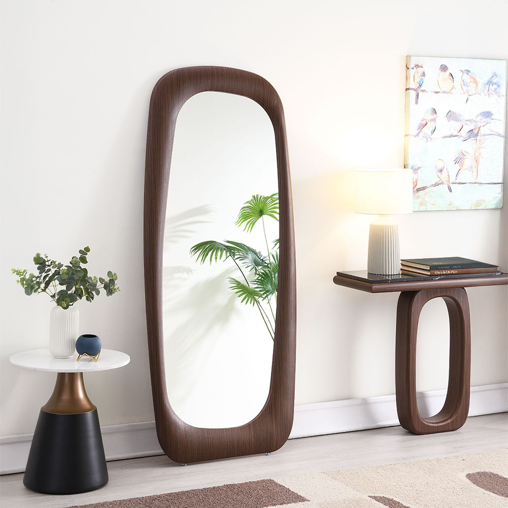 Dana - Floor Mirror - Walnut