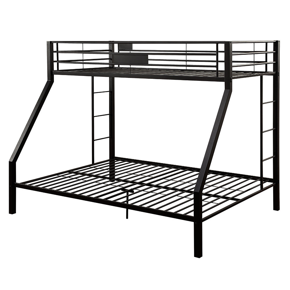 Limbra Twin XL Queen Bunk Bed in Sandy Black