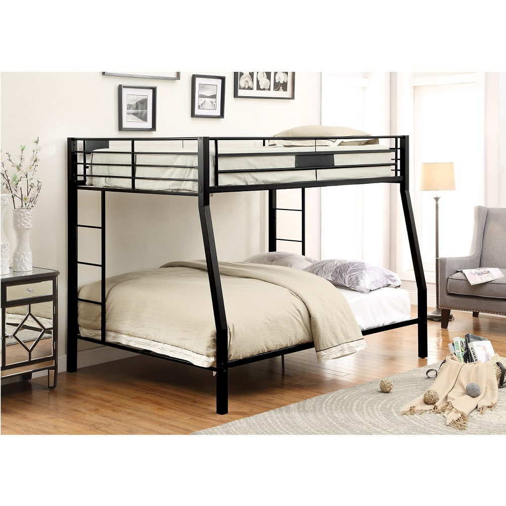 Limbra Full XL/Queen Bunk Bed in Sandy Black
