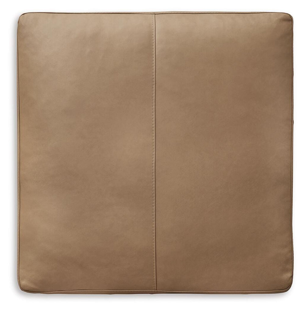 Bandon Oversized Accent Ottoman - Light Brown (4)