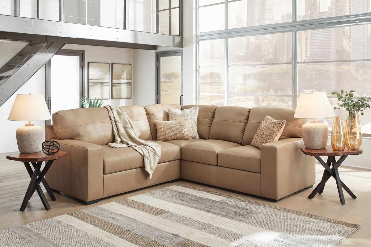 Bandon 2-Piece Sectional - Toffee (2)