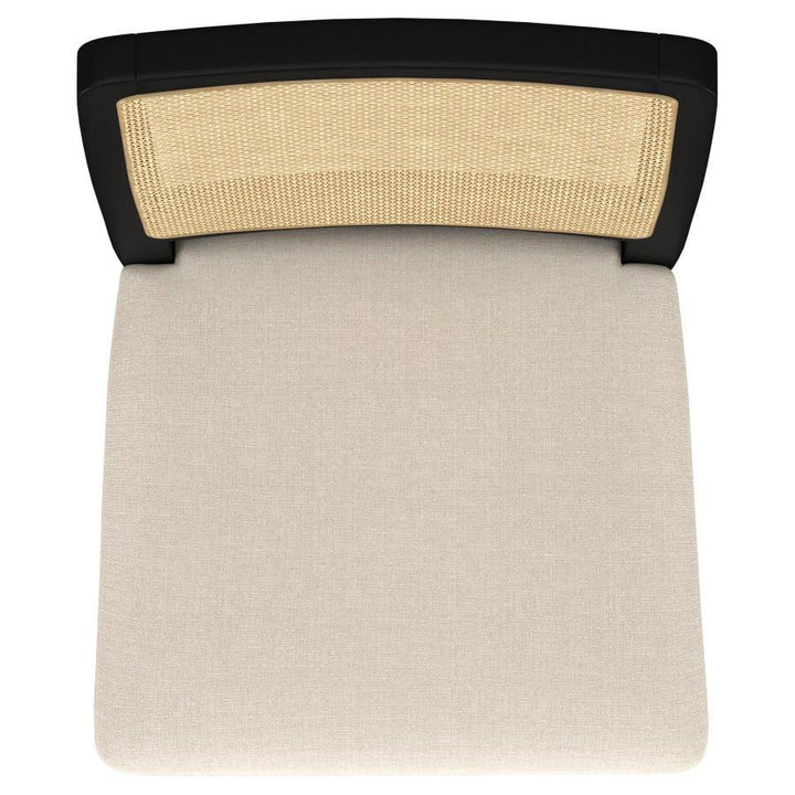 Arini - Rattan Cane Dining Side Chair  - Black