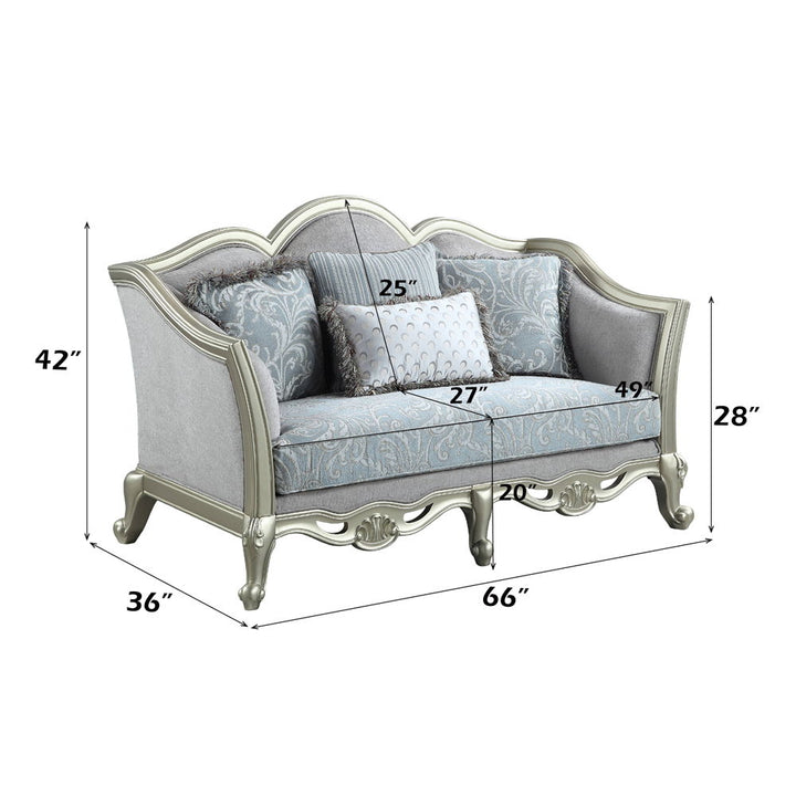 qunsia-loveseat-with-4-pillows-light-gray-linen-champagne