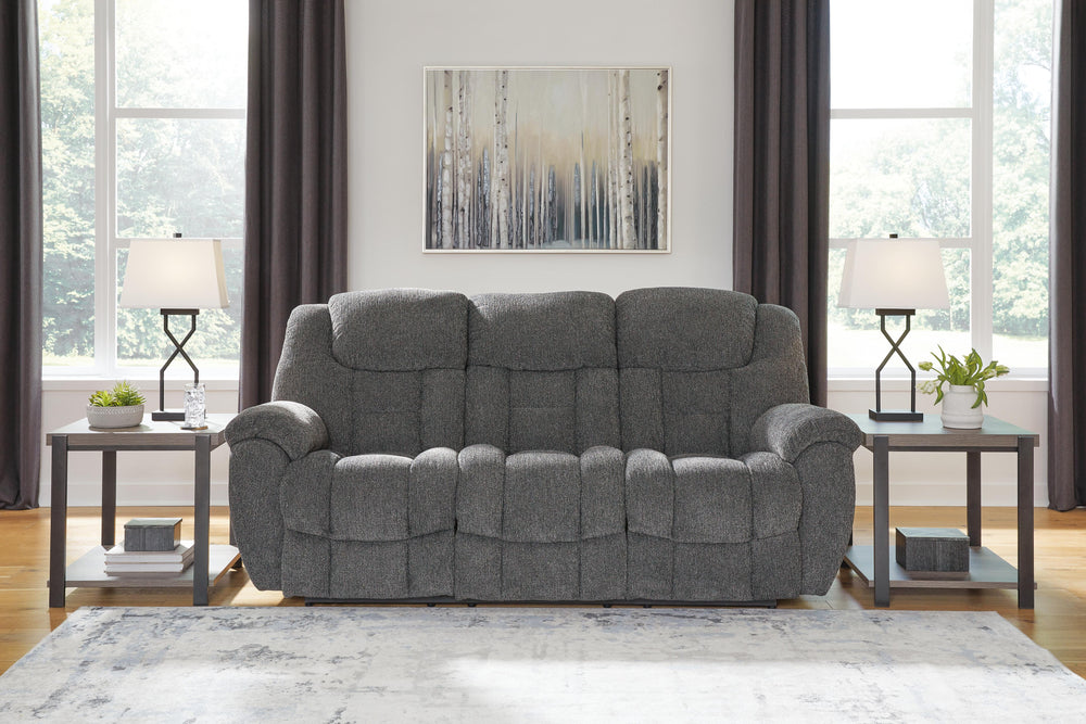 Foreside Reclining Sofa - Dark Gray (2)
