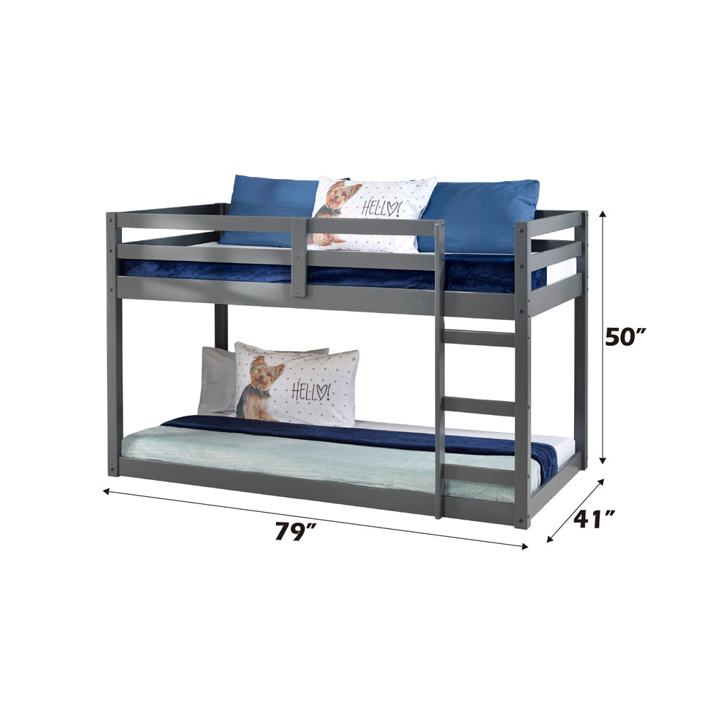 Gaston Twin Loft Bed - Gray