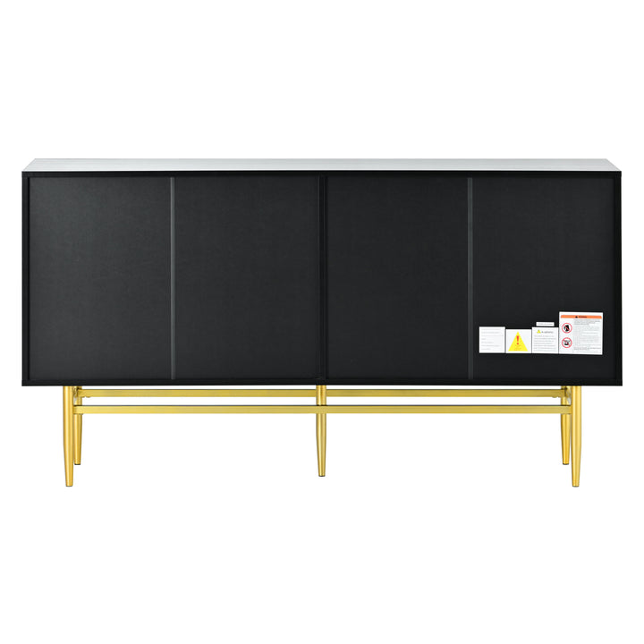 modern-elegant-4-door-sideboard-with-gold-metal-handle