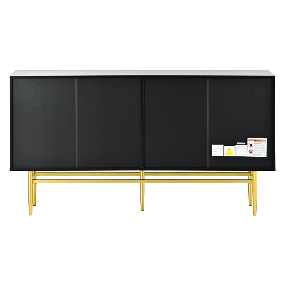 modern-elegant-4-door-sideboard-with-gold-metal-handle