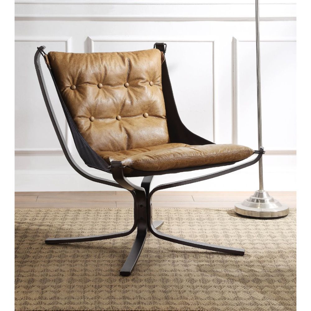 Carney - Accent Chair - Coffee Top Grain Leather