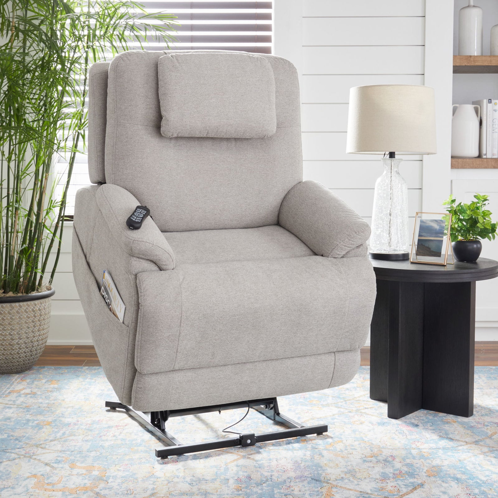 Flexsteel 1090-55PH-35201 Zecliner Model 2 Petite  Power Lift Recliner With Power Headrest & Lumbar  Dove