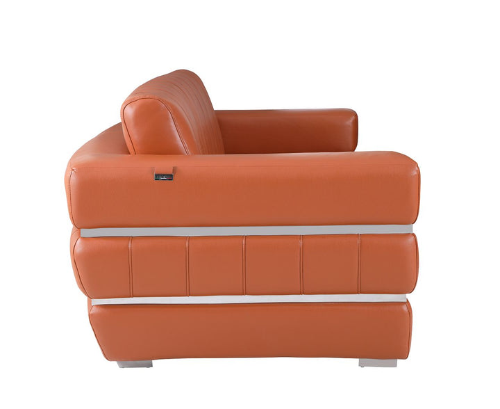 DivanItalia 904 Sofa in Top-Grain Italian Leather - Camel