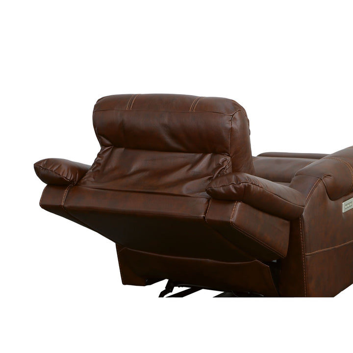 Oscar Fabric Power Recliner with Power Headrest in Pumpernickel