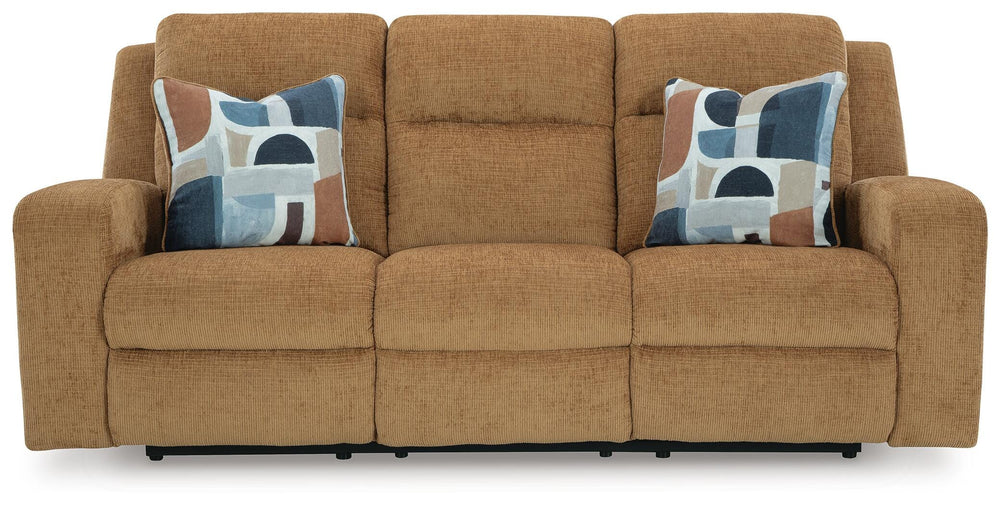 Kanlow Reclining Sofa - Light Brown (4)