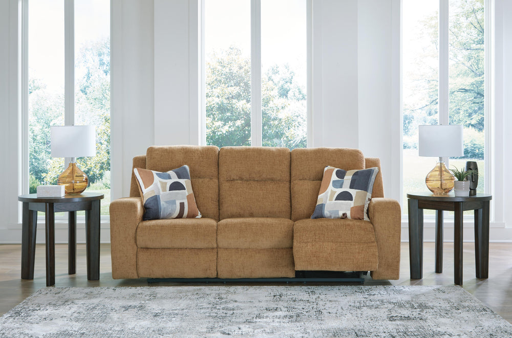 Kanlow Reclining Sofa - Light Brown (6)