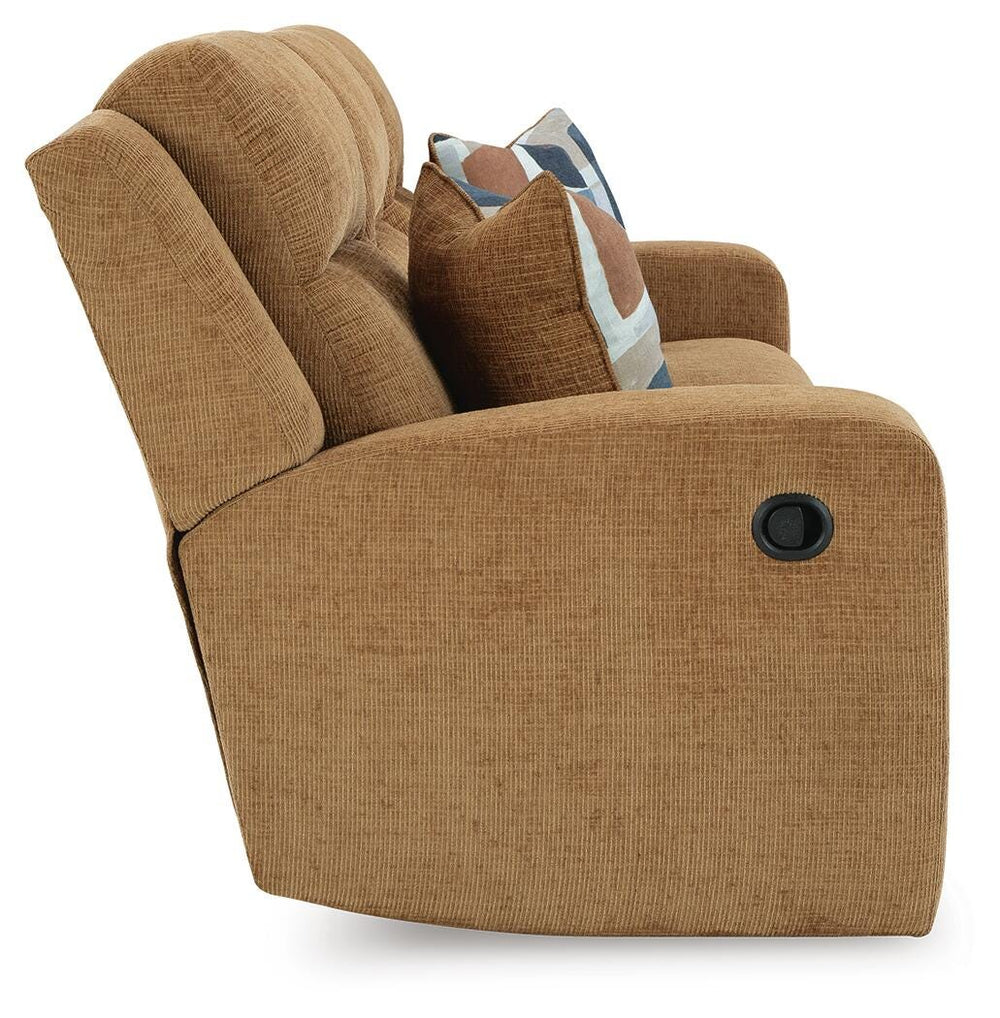 Kanlow Reclining Sofa - Light Brown (5)