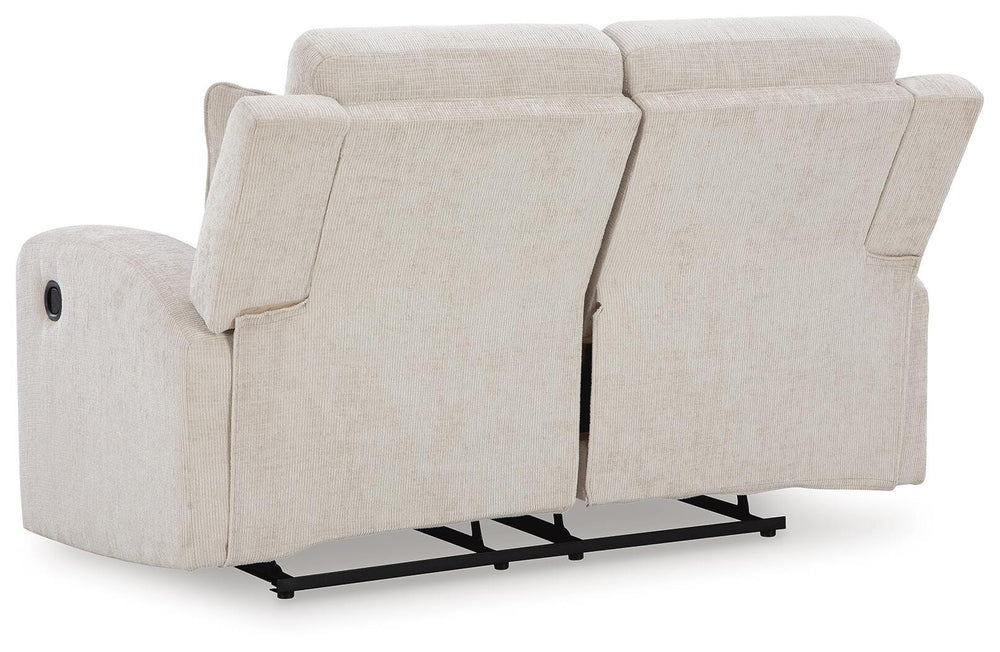 Danum Reclining Loveseat - White (6)