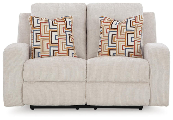 Danum Reclining Loveseat - White (4)