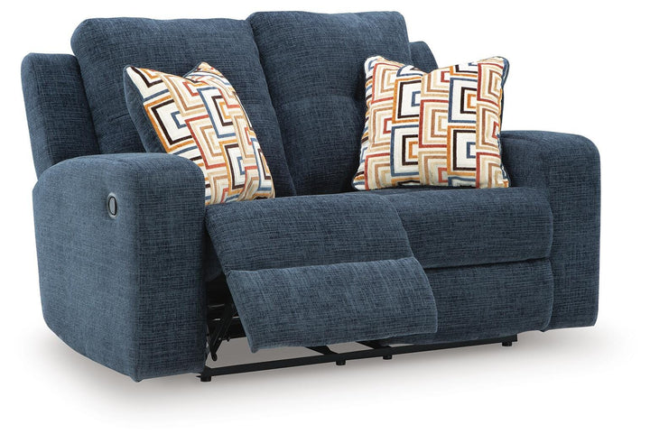Danum Reclining Loveseat - Blue (3)